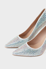 Pary Wear Court Shoes IP5050-Silver