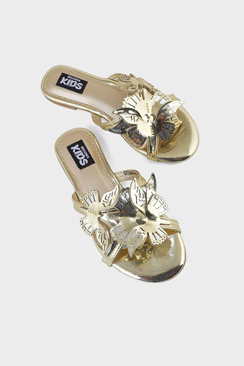 Girls Formal Slip On GF0001-Golden