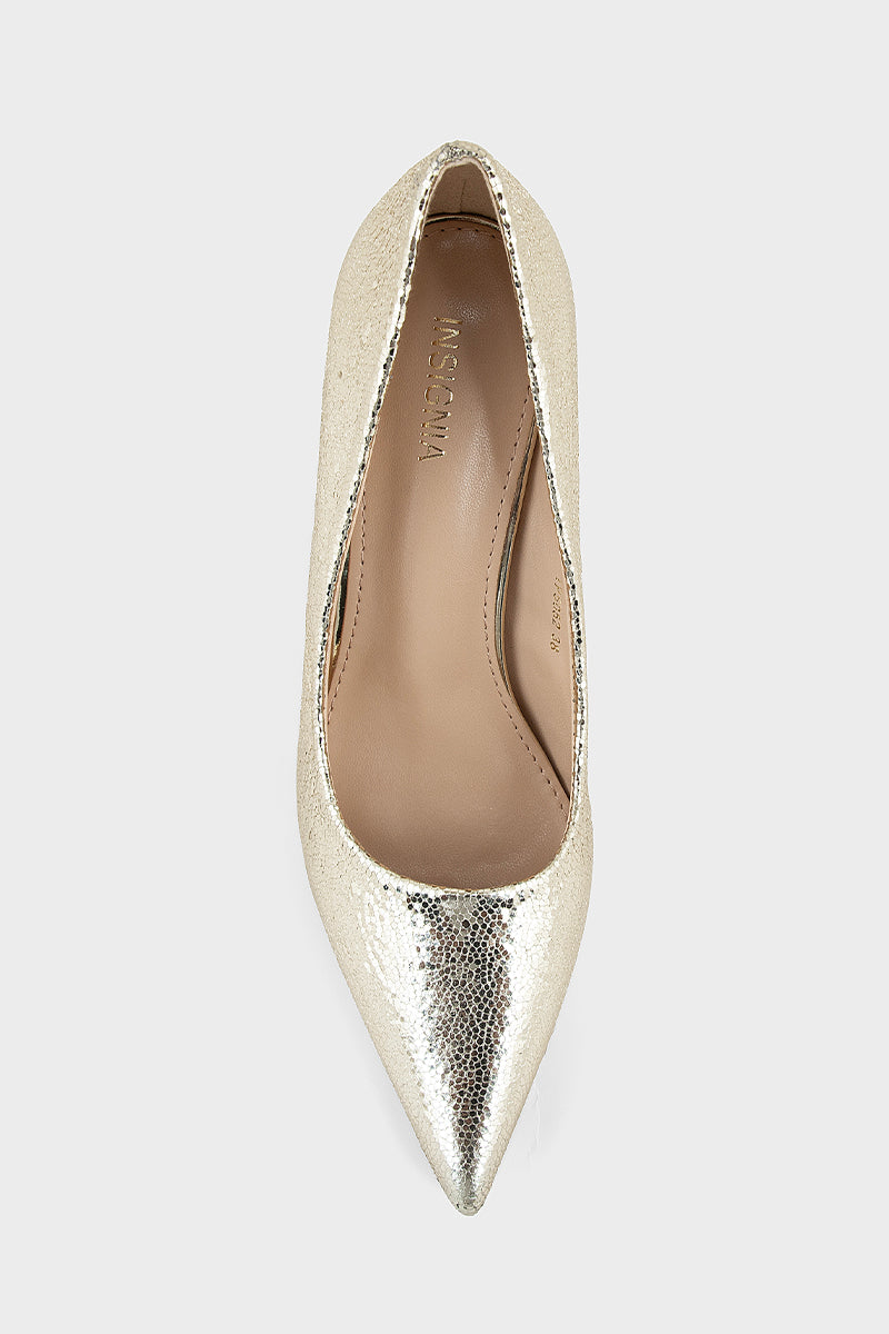 Pary Wear Court Shoes IP5052-Gold