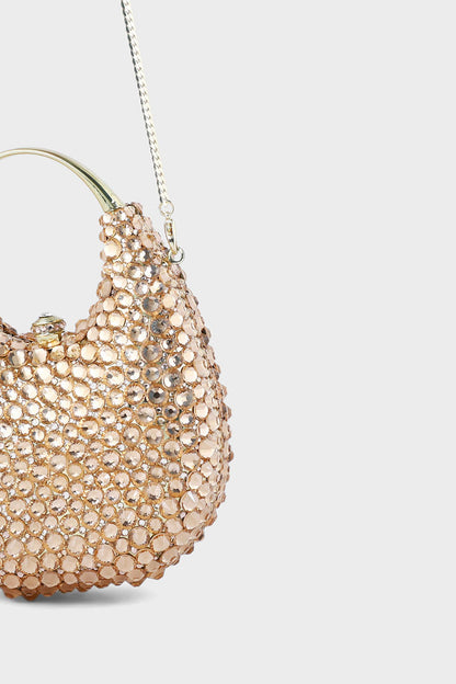 Party Wear Clutch BK4055-Champagne