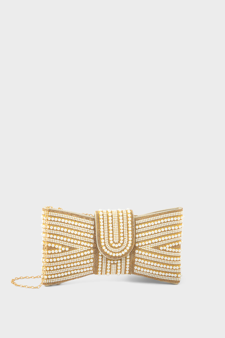Party Wear Clutch BK4155-Gold