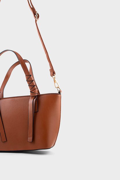Tote Hand Bags BS2196-Dark Brown