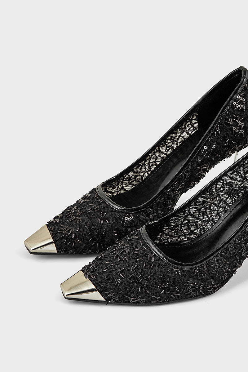 Pary Wear Court Shoes IP5051-Black