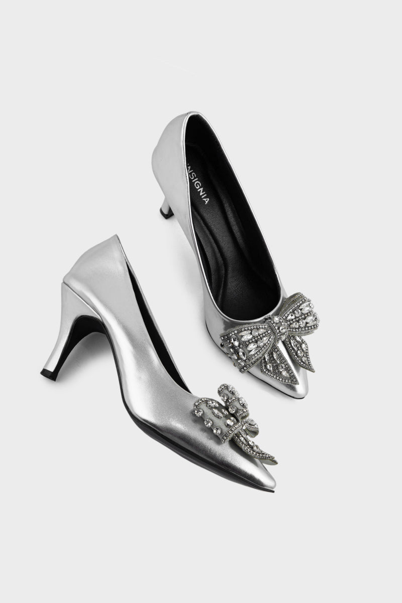 Formal Court Shoes IP5027-Silver