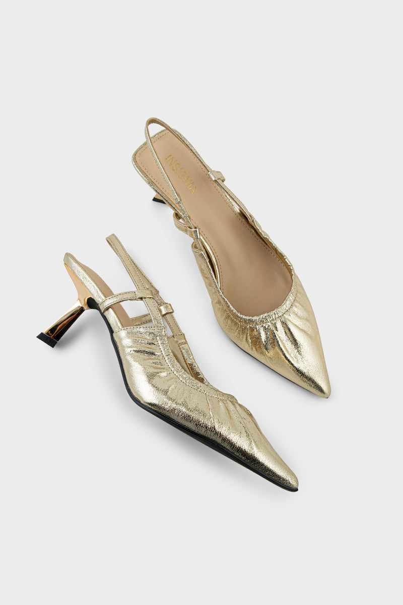 Party Wear Sling Back IP4022-Gold
