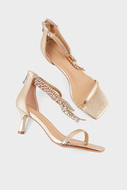 Party Wear Sandal IP2053-Dull Gold