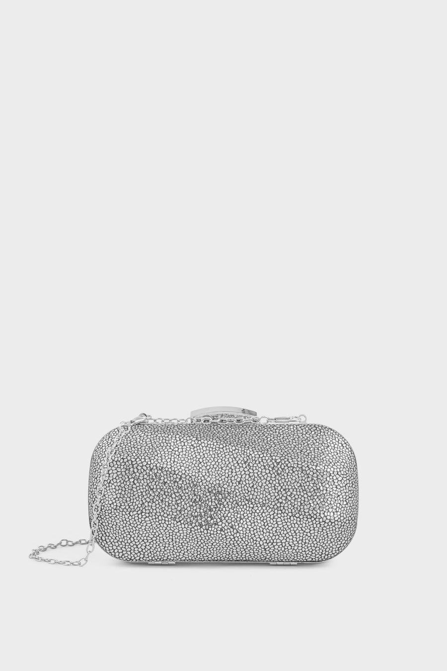 Party Wear Clutch BK4145-Silver