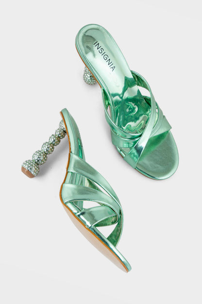 Party Wear Slip On IP0051-Green