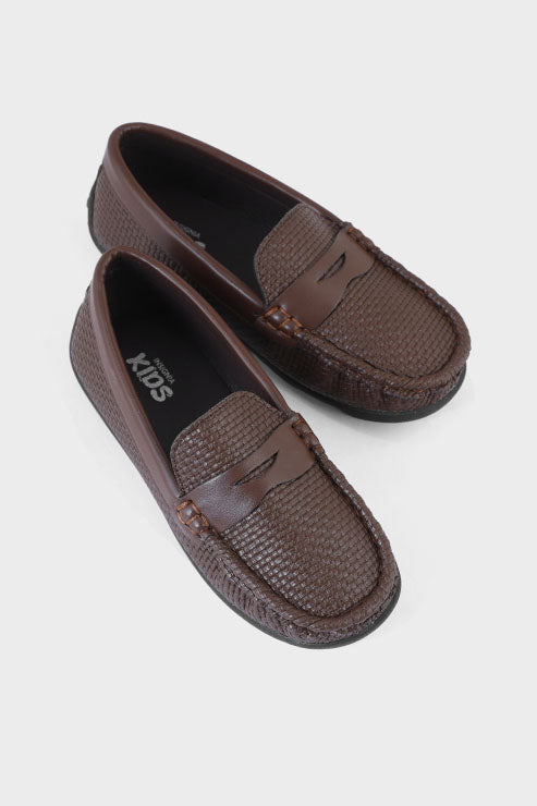 Boys Casual Moccasin BC7002-Brown