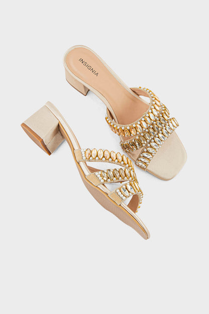 Party Wear Slip On IP0054-Golden