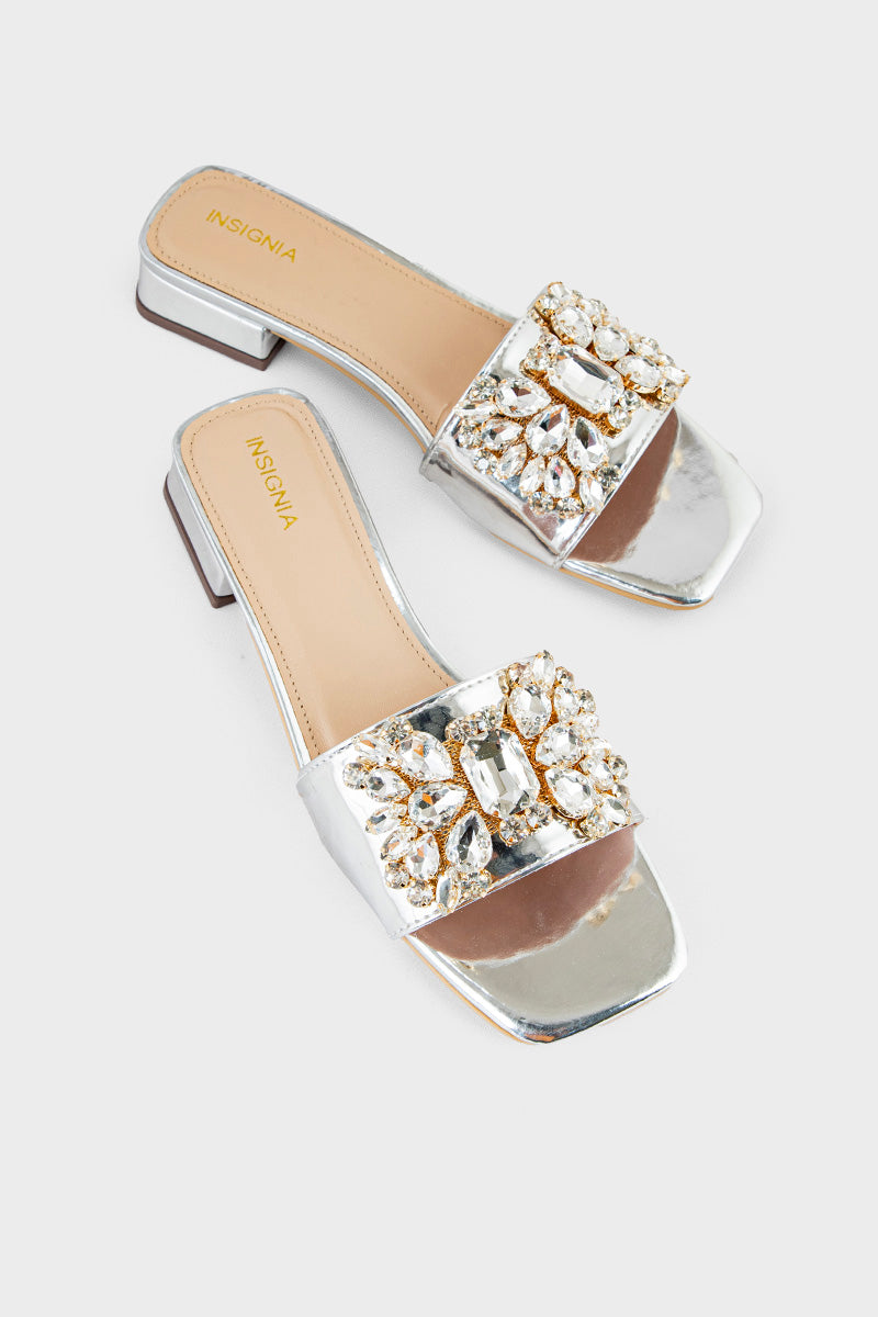 Party Wear Slip On IP0053-Silver