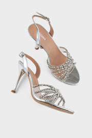 Party Wear Sandal IP2057-Silver