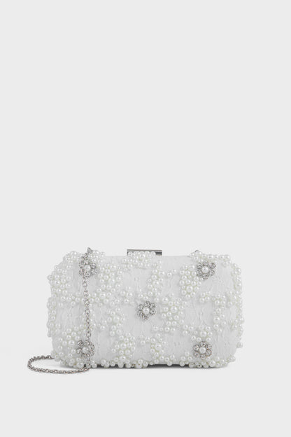 Party Wear Clutch BK4104-Ivory