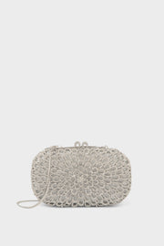 Party Wear Clutch BK4139-Silver