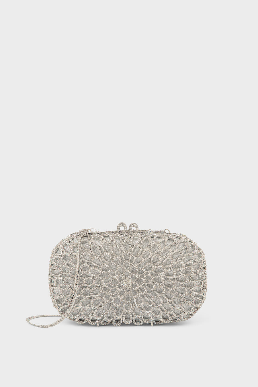 Party Wear Clutch BK4139-Silver