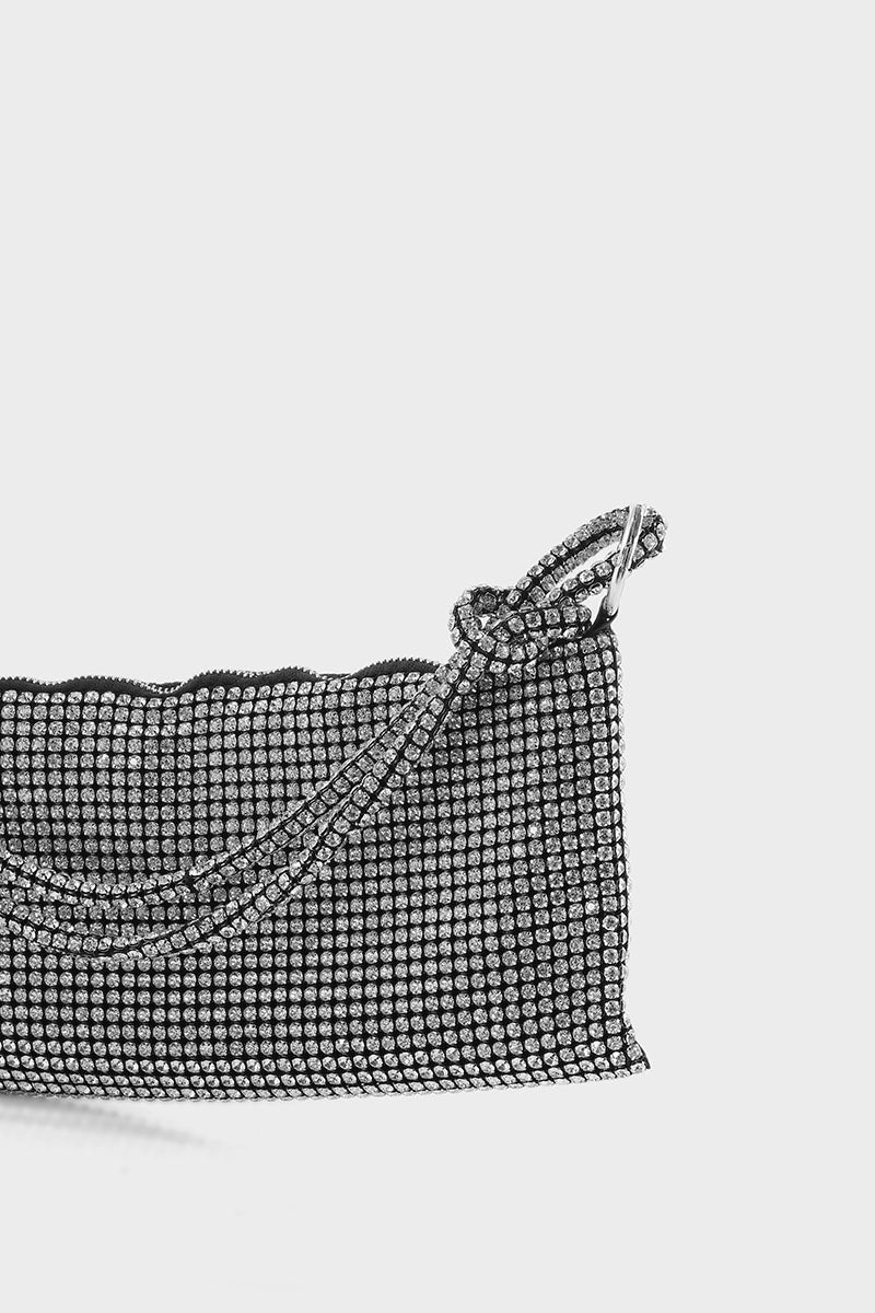 Hobo Hand Bags B10532-Silver