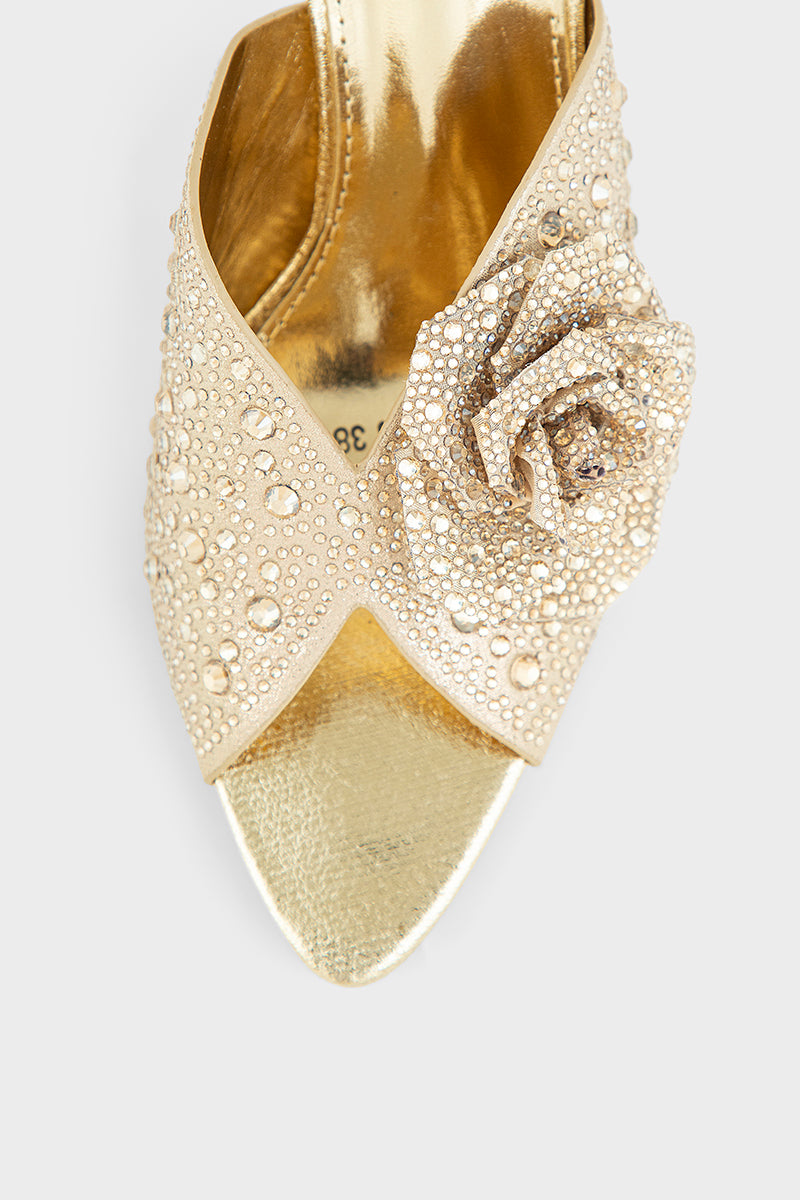 Party Wear Slip On IP0133-Gold