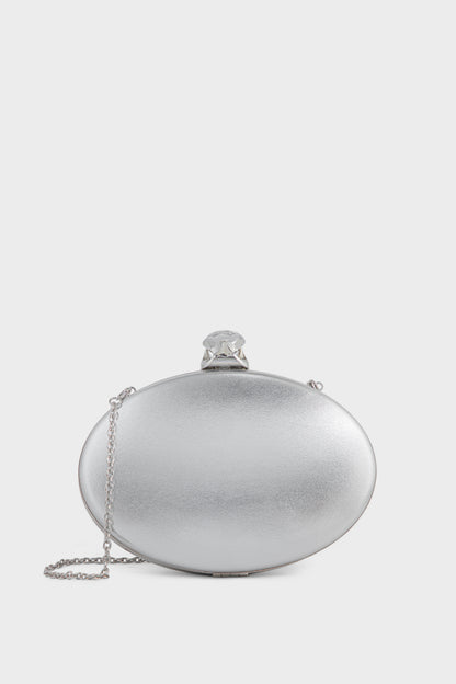 Party Wear Clutch BK4105-Silver