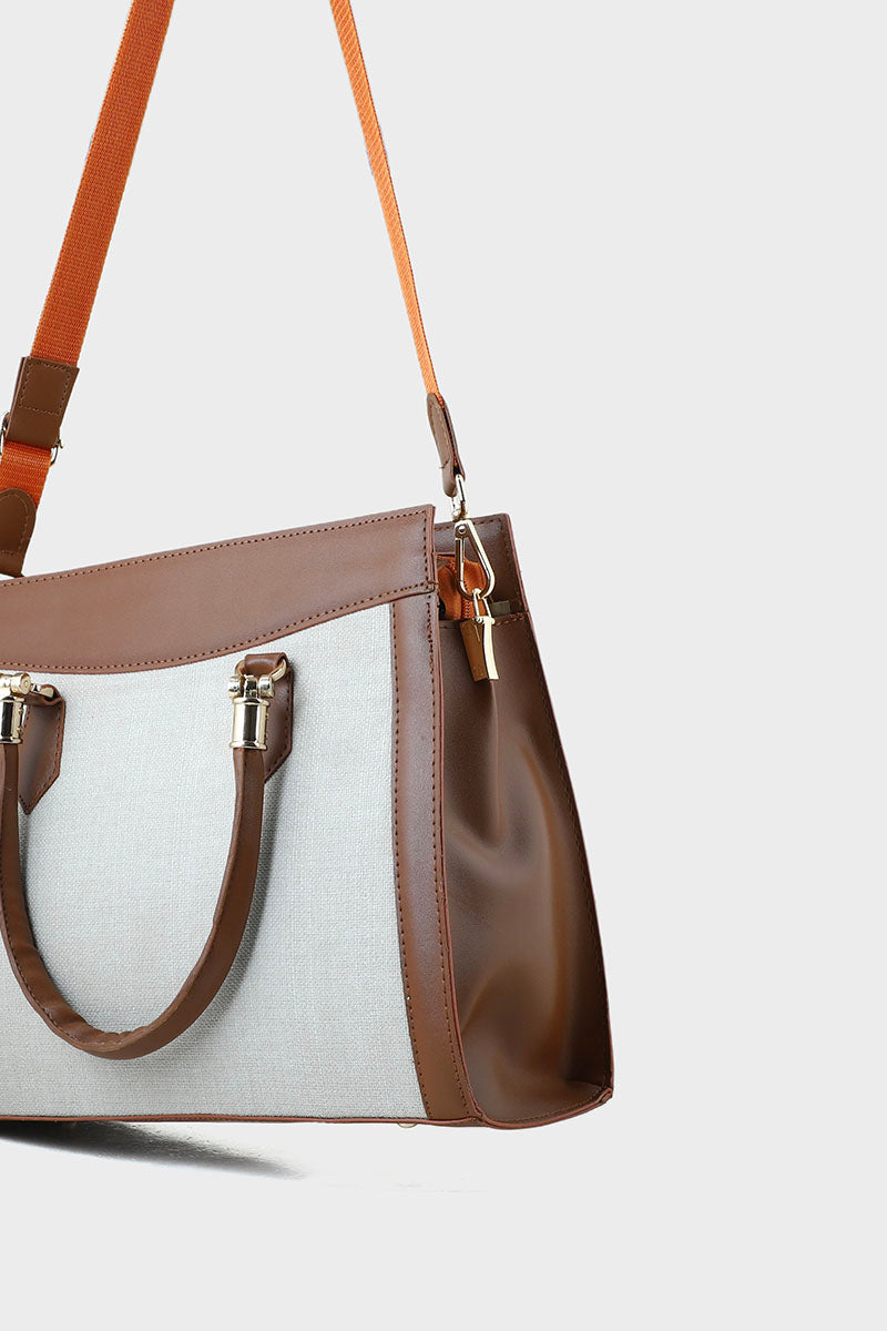 Top Handle Hand Bags BH0028-Brown