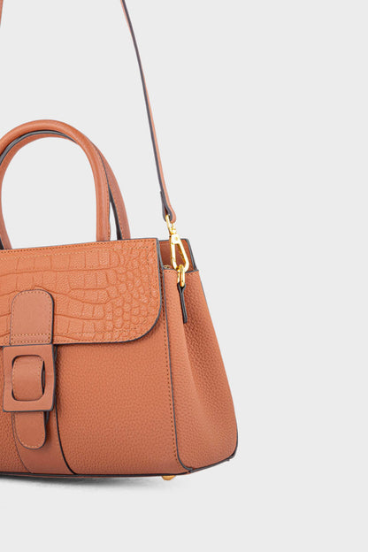Top Handle Hand Bags BH0089-Tan
