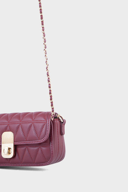 Cross Shoulder Bags BS2041-Burgundy