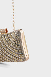 Party Wear Clutch BK4117-Golden
