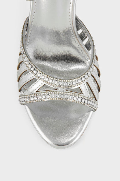 Party Wear Sandal IP2085-Silver