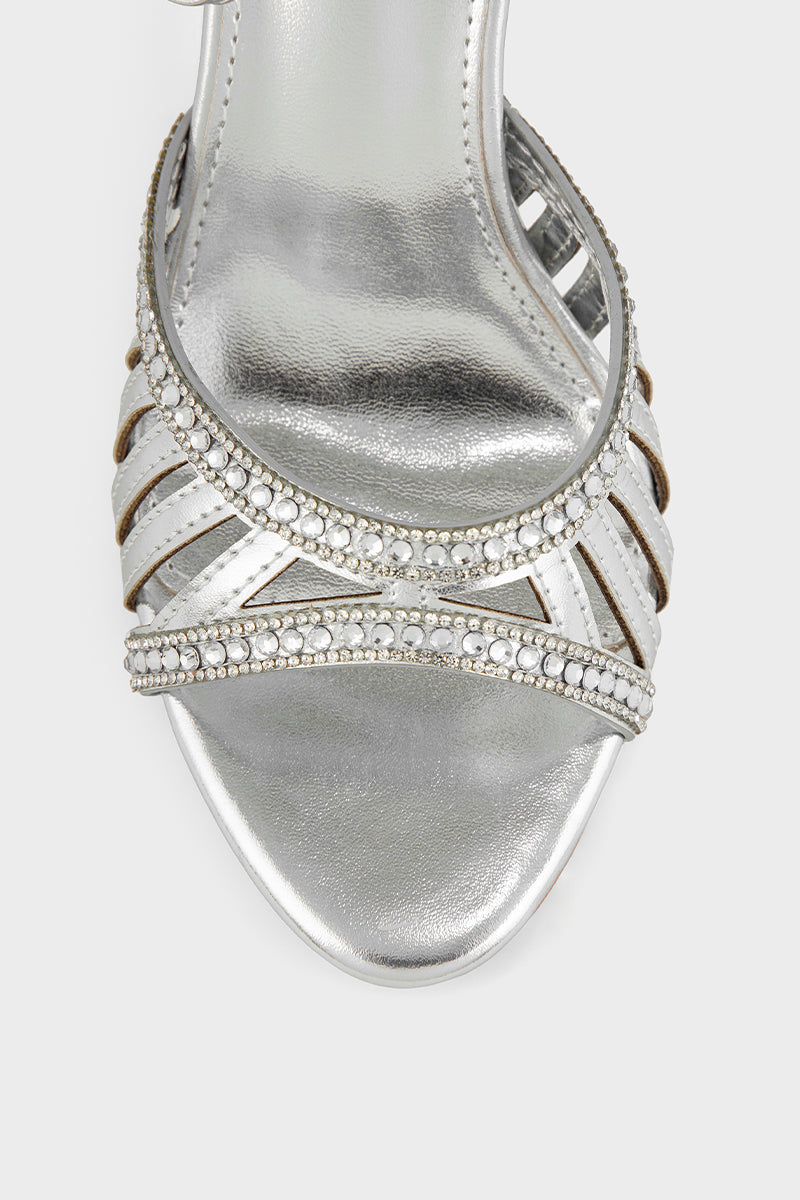 Party Wear Sandal IP2085-Silver