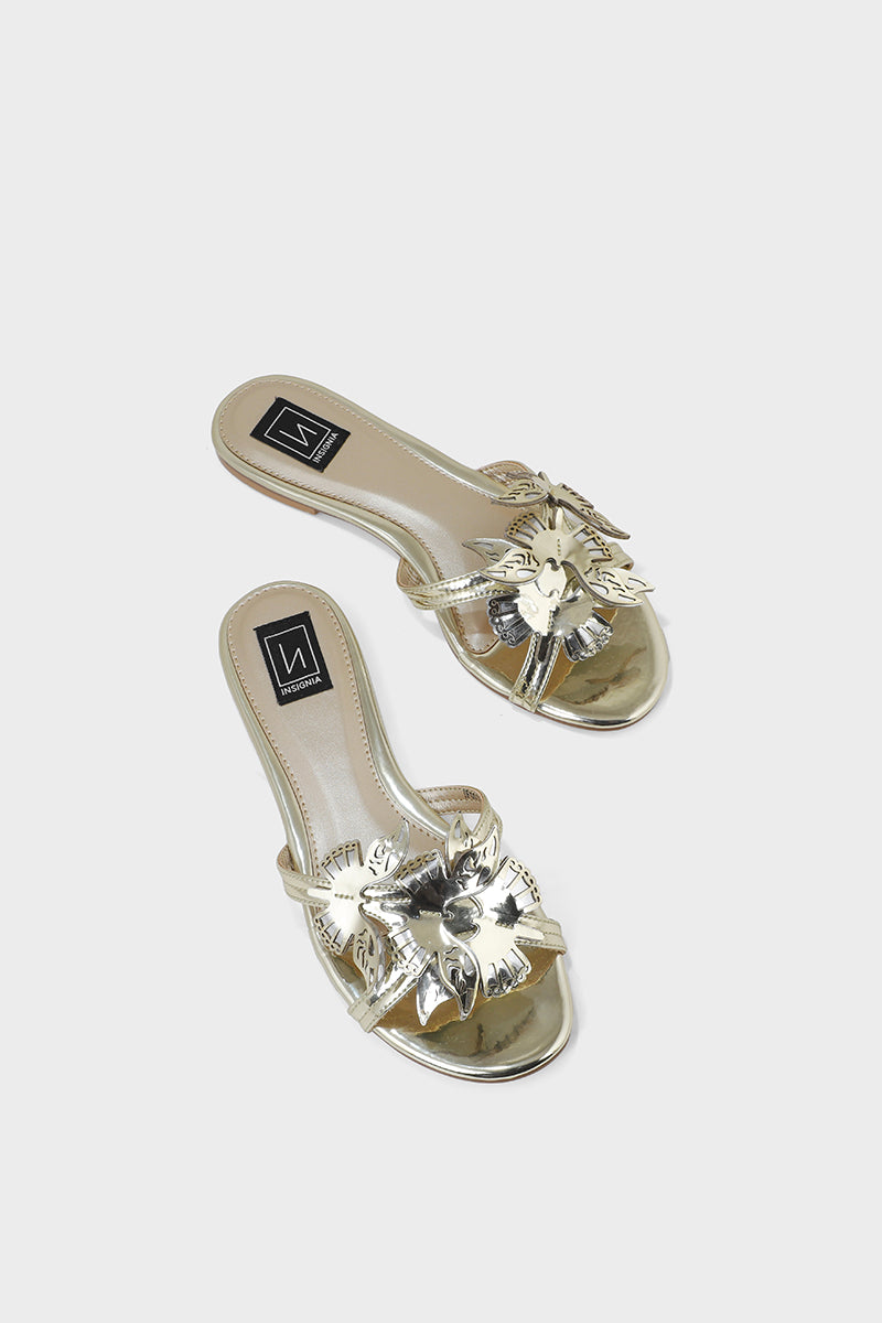 Women Formal Slip On IF0011-Golden