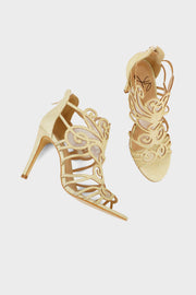 Party Wear Sandal I23639-Golden