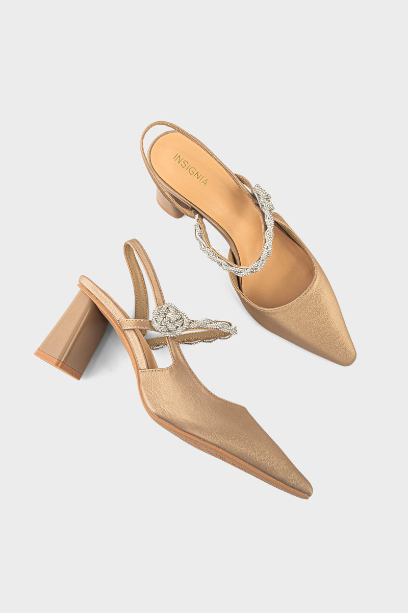 Party Wear Sling Back IP4025-Fawn