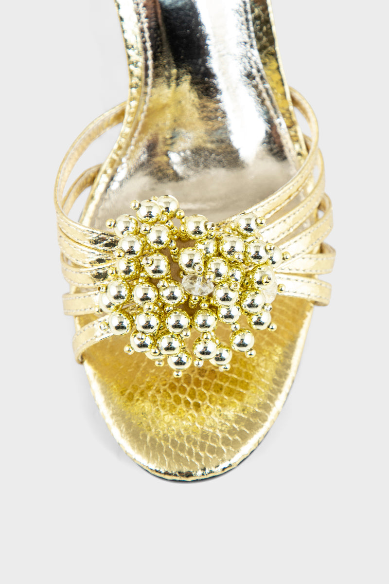 Party Wear Sandal IP2077-Gold