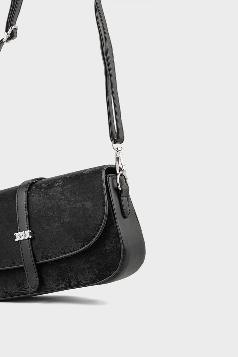 Flap Shoulder Bags BS2133-Black