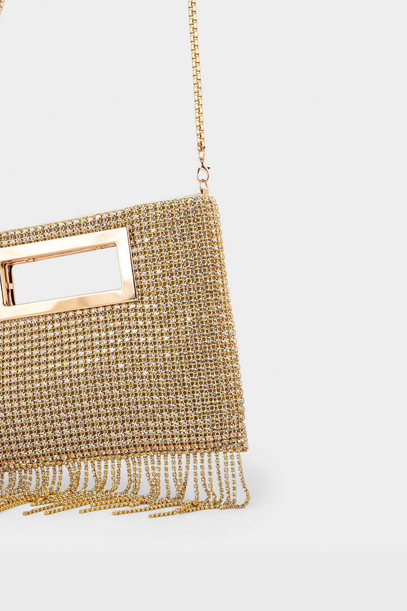 Party Wear Clutch BK4068-Golden
