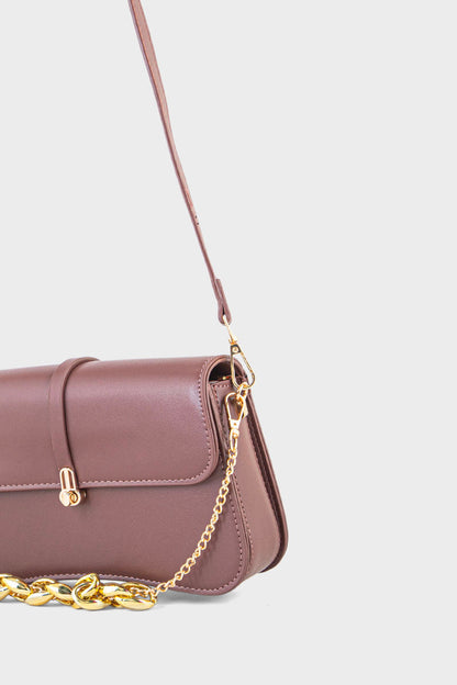 Flap Shoulder Bags BS2074-Plum
