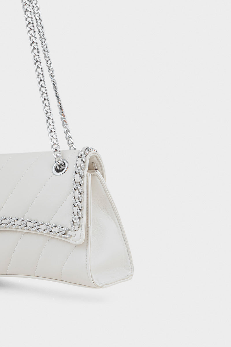 Flap Shoulder Bags BS2122-White