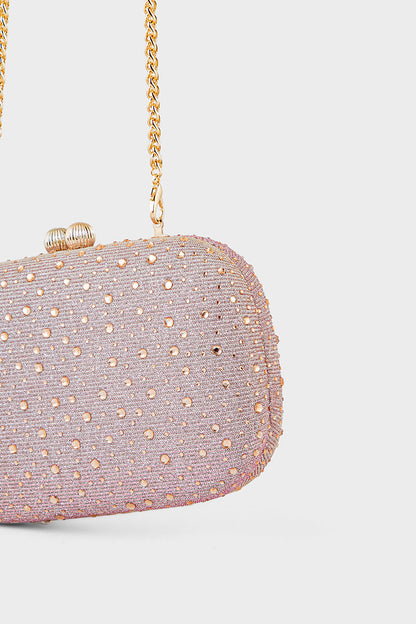 Party Wear Clutch BK4077-Champagne
