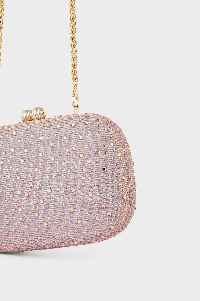 Party Wear Clutch BK4077-Champagne