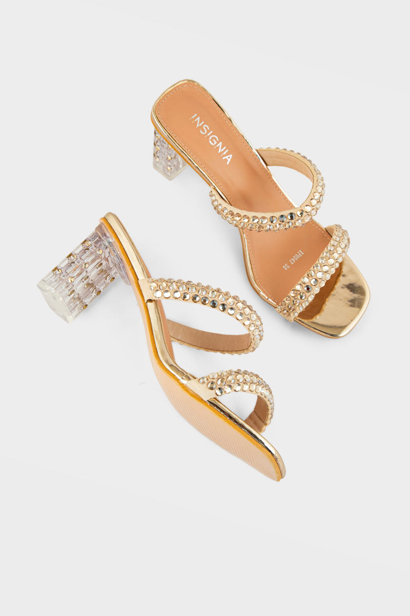 Party Wear Slip On IP0047-Golden