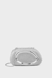Party Wear Clutch BK4157-Silver
