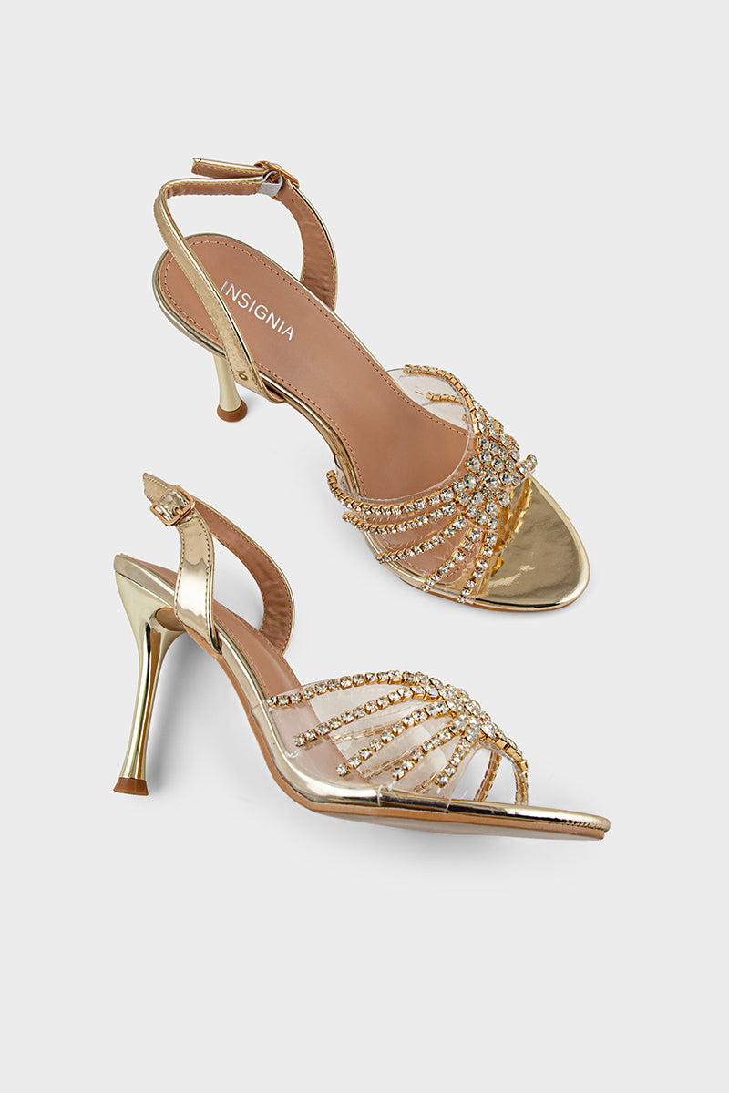Party Wear Sandal IP2057-Gold