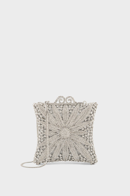 Party Wear Clutch BK4159-Silver