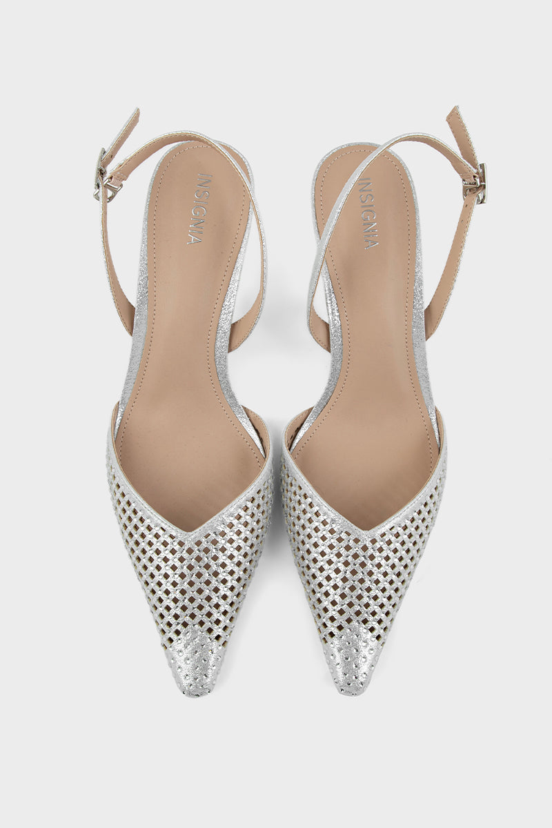 Party Wear Sling Back IP4046-Silver