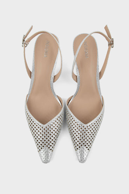Party Wear Sling Back IP4046-Silver