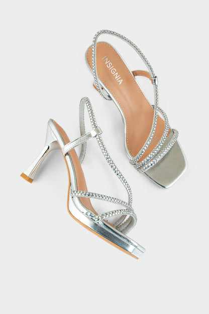 Party Wear Sandal IP2029-Silver