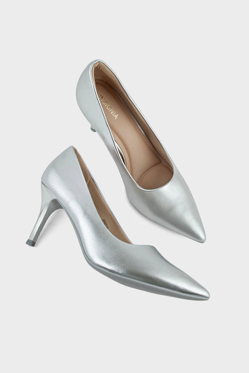 Party Wear Court Shoes IP5014-Silver