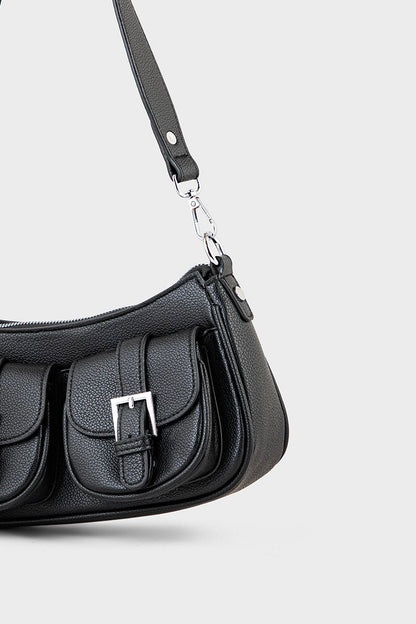 Saddle Shoulder Bags BS2076-Black
