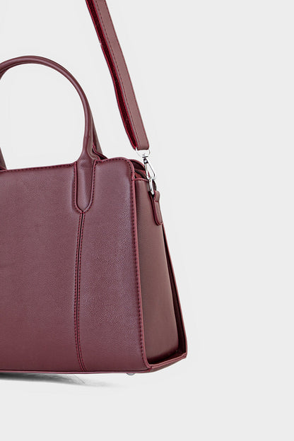 Top Handle Hand Bags BH0098-Maroon