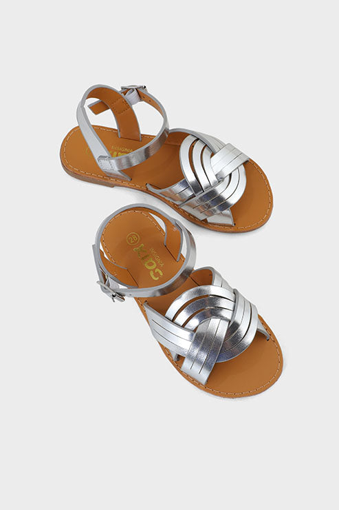 Girls Casual Sandal GQ1009-Silver