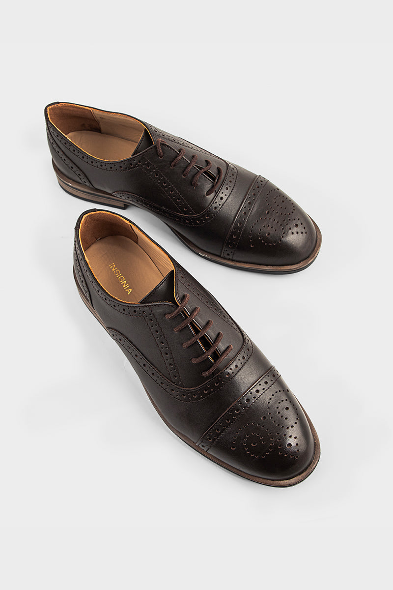 Men Formal Oxford MF8003-Brown